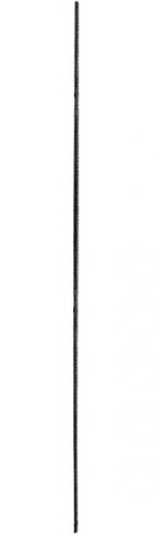 1910 Barrote forjado puntas 14mm centro diametro 20mm H.2250mm