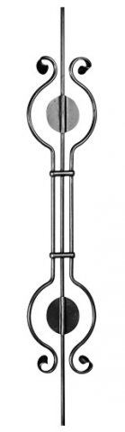 5-555/004 Barrote forjado diametro3x10mm 185x1000mm