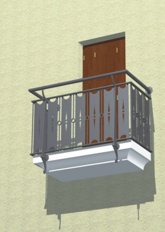 BALCONERA 01 Balcon completo corte laser Modelo 1 B.2000mm H.1100mm