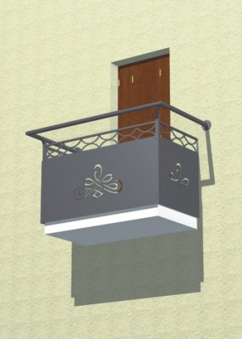 BALCONERA 03 Balcon completo corte laser Modelo 3 B.1550mm H.1100mm