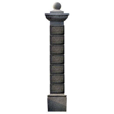 COLUMNA Columna de granito macizo con agujero para encofrar H.2350mm